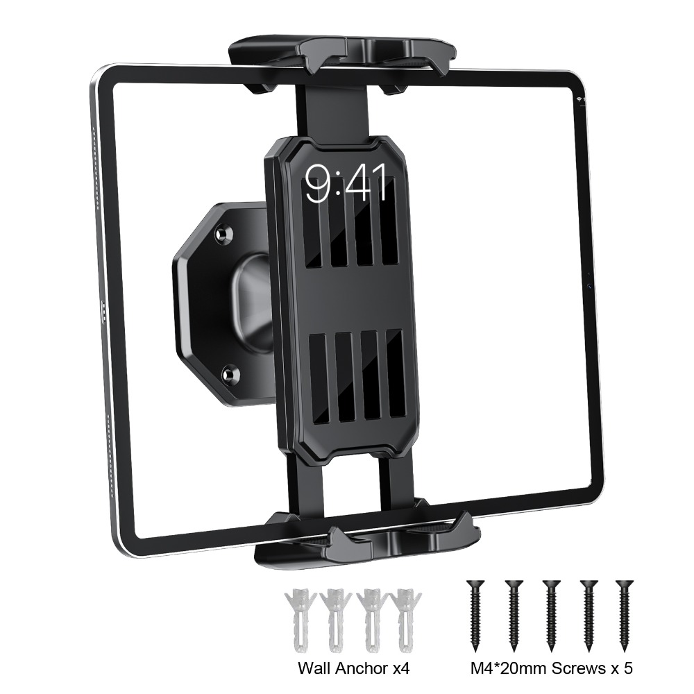 Useful Tablet Accessories - ที่ยึดโทรศัพท์ติดผนัง ที่วางแท็บเล็ต ปรับระดับได้ หมุนได้ 360 องศา