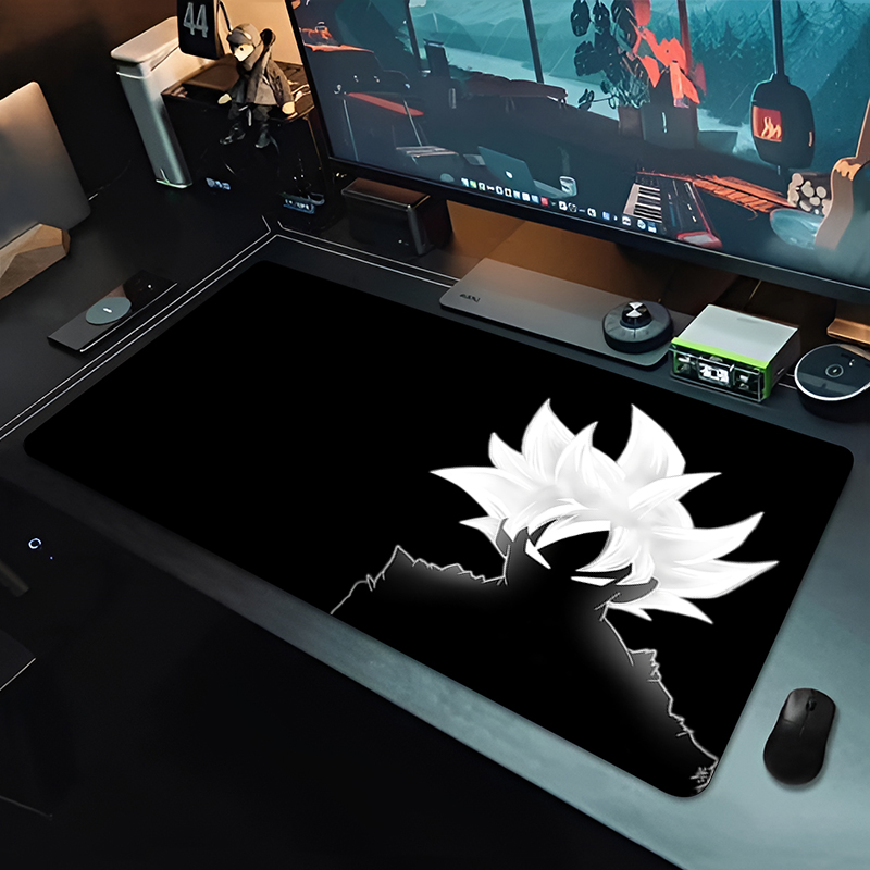 Tablet Cute Accessories - แผ่นรองเมาส์อนิเมะ DBZ สีดำ ลายดราก้อนบอล ขนาดใหญ่ สำหรับคอมพิวเตอร์