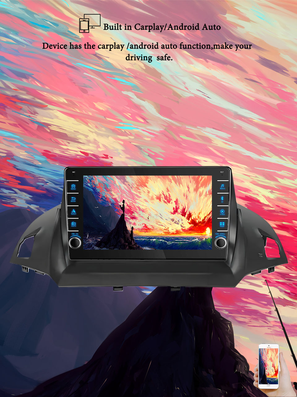 Tablet Danish Mobile & Accessories Photos - 8G + 128G Android 14 สําหรับFord