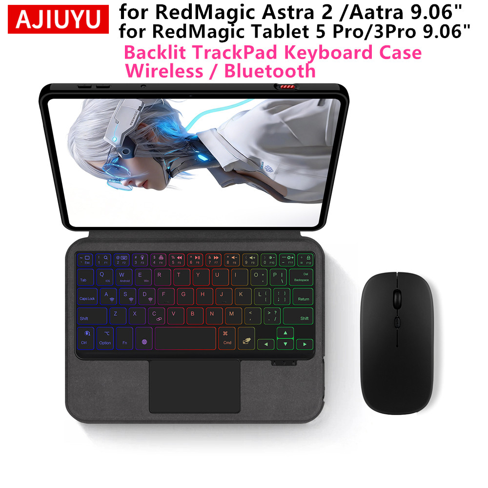 Tablet Keyboard Case - เคสคีย์บอร์ด AJIUYU สำหรับแท็บเล็ตเกมมิ่ง ZTE Nubia RedMagic