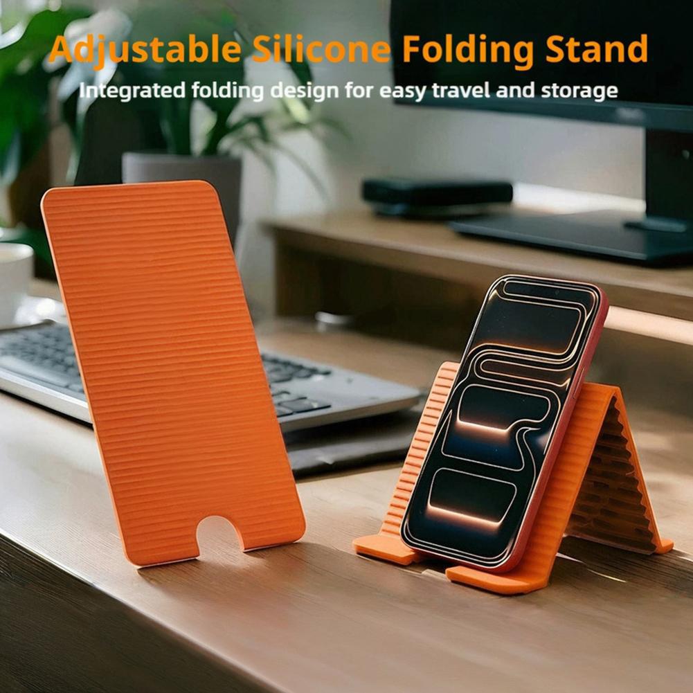 Useful Tablet Accessories - ที่วางโทรศัพท์ซิลิโคนแบบพับได้สำหรับไอโฟน ไอแพดแล็ปท็อปแท็บเล็ตแบบพกพาปรับได้หลายมุมขาตั้งเดสก์ท็อปโฮมออฟฟิศ
