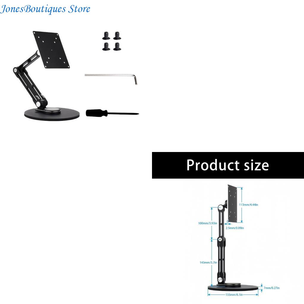 Tablet Accessories For Students - ขาตั้งจอภาพขายึดเดสก์ท็อปชั้นวางของพับได้ ที่วางแบบแบน ไม้แขวนเสื้อ ปรับได้ W8KE