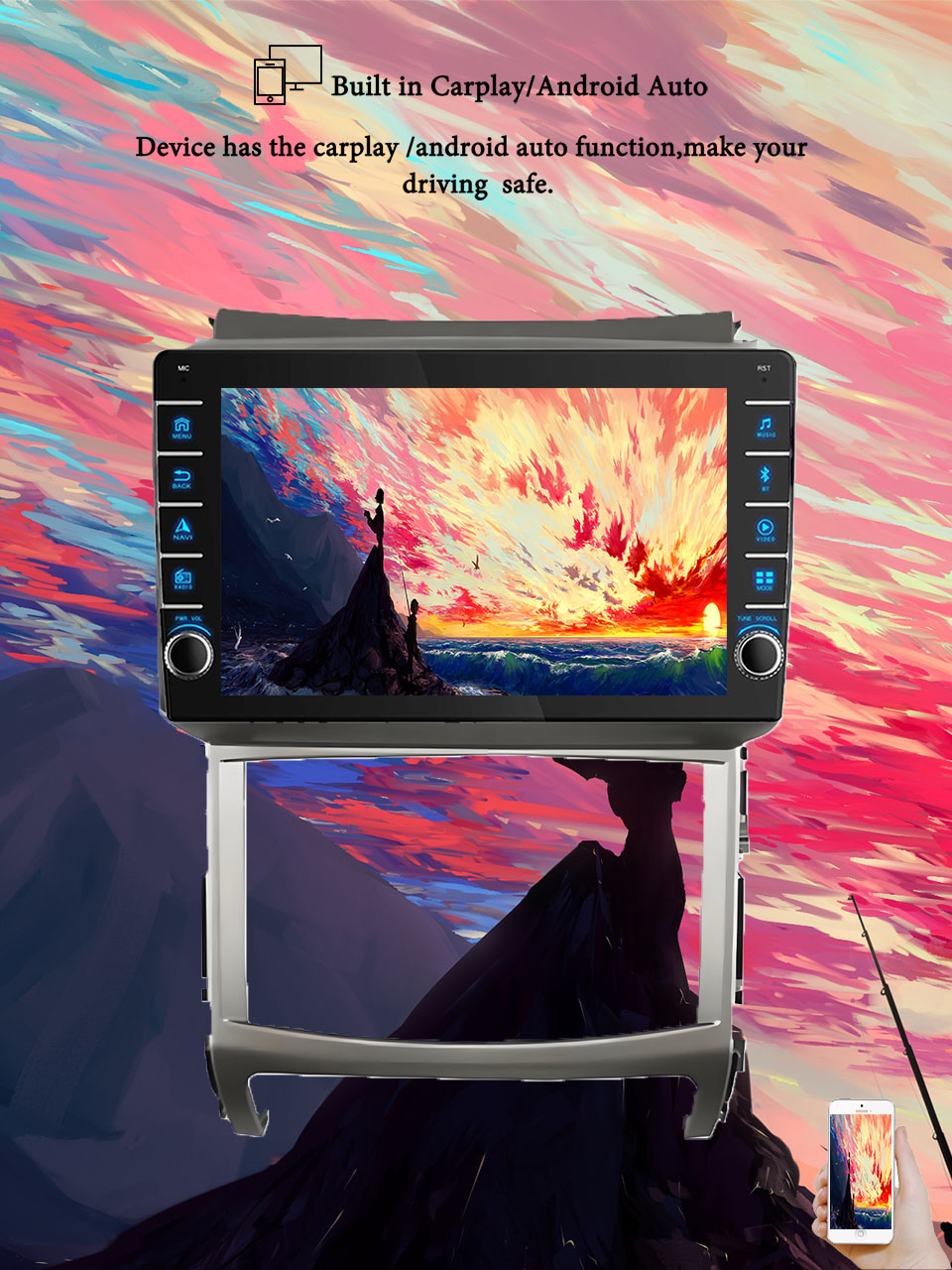 Tablet Danish Mobile & Accessories Photos - 8G + 128G Android14 สําหรับ Hyundai