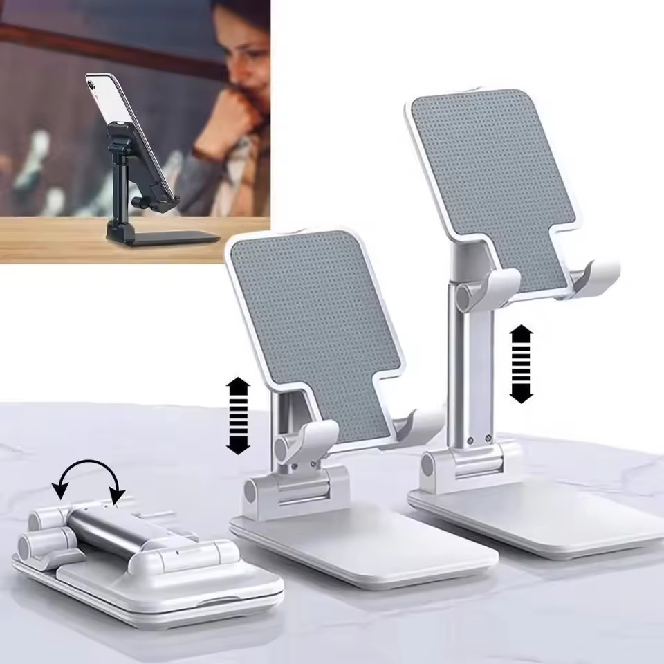 Useful Tablet Accessories - แท่นวางแท็บเล็ตตั้งโต๊ะคุณภาพสูง พับได้ ปรับระดับได้ รองรับโทรศัพท์มือถือ
