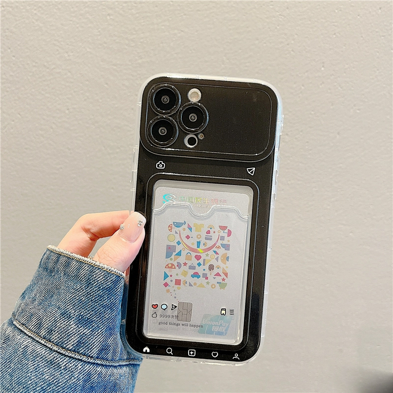 เคสโทรศัพท์น่ารักแบบใส่การ์ดโด - Iphone Tablet Accessories บทวิจารณ์และราคา