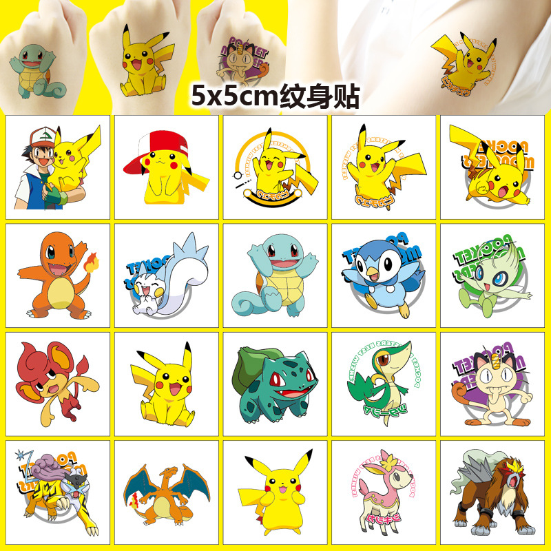 5*5 ซม.20pcs Pokemon Pikachu T - Tablet Cute Accessories บทวิจารณ์และราคา