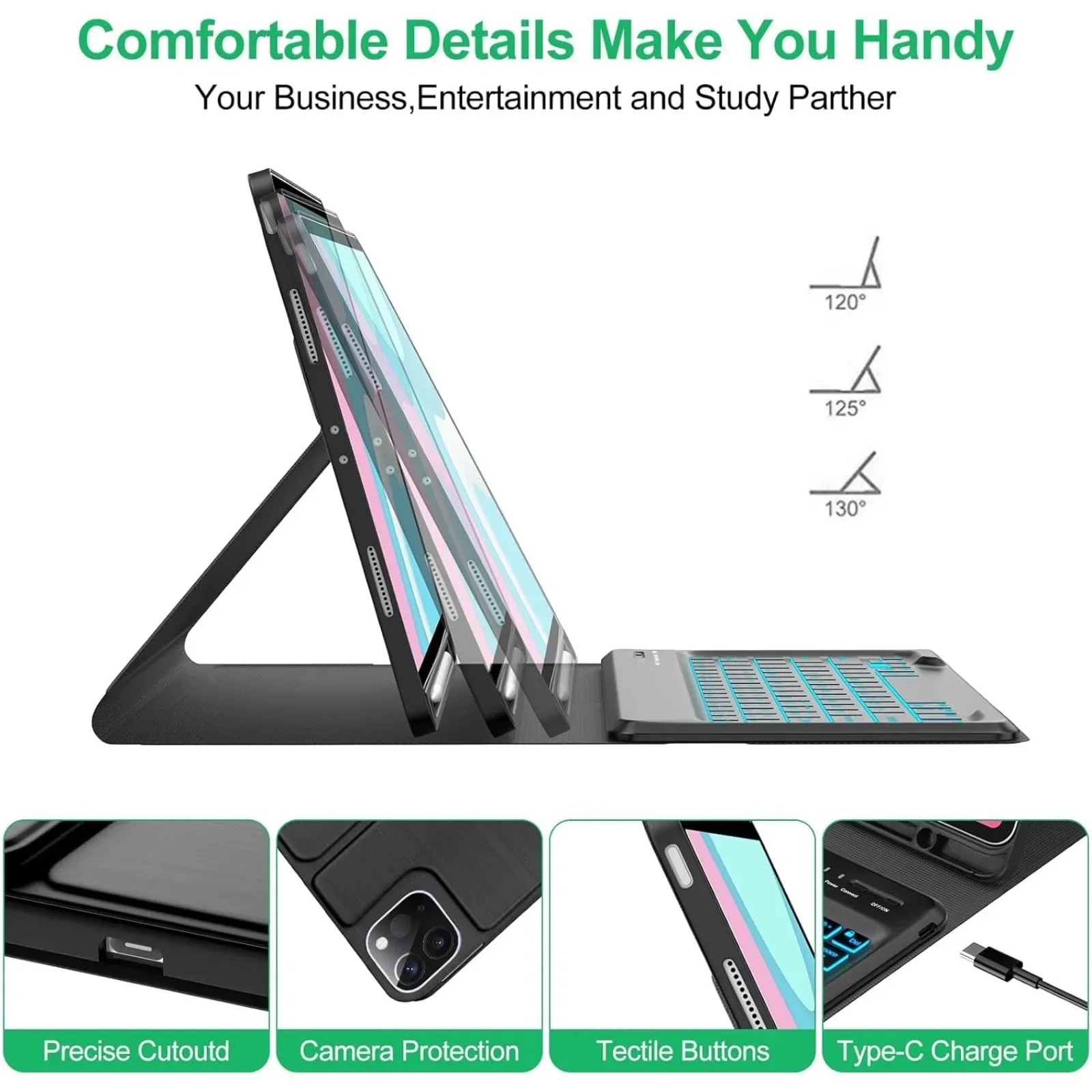เคสคีย์บอร์ดและเมาส์สำหรับแท็บ - Tablet Keyboard Case บทวิจารณ์และราคา