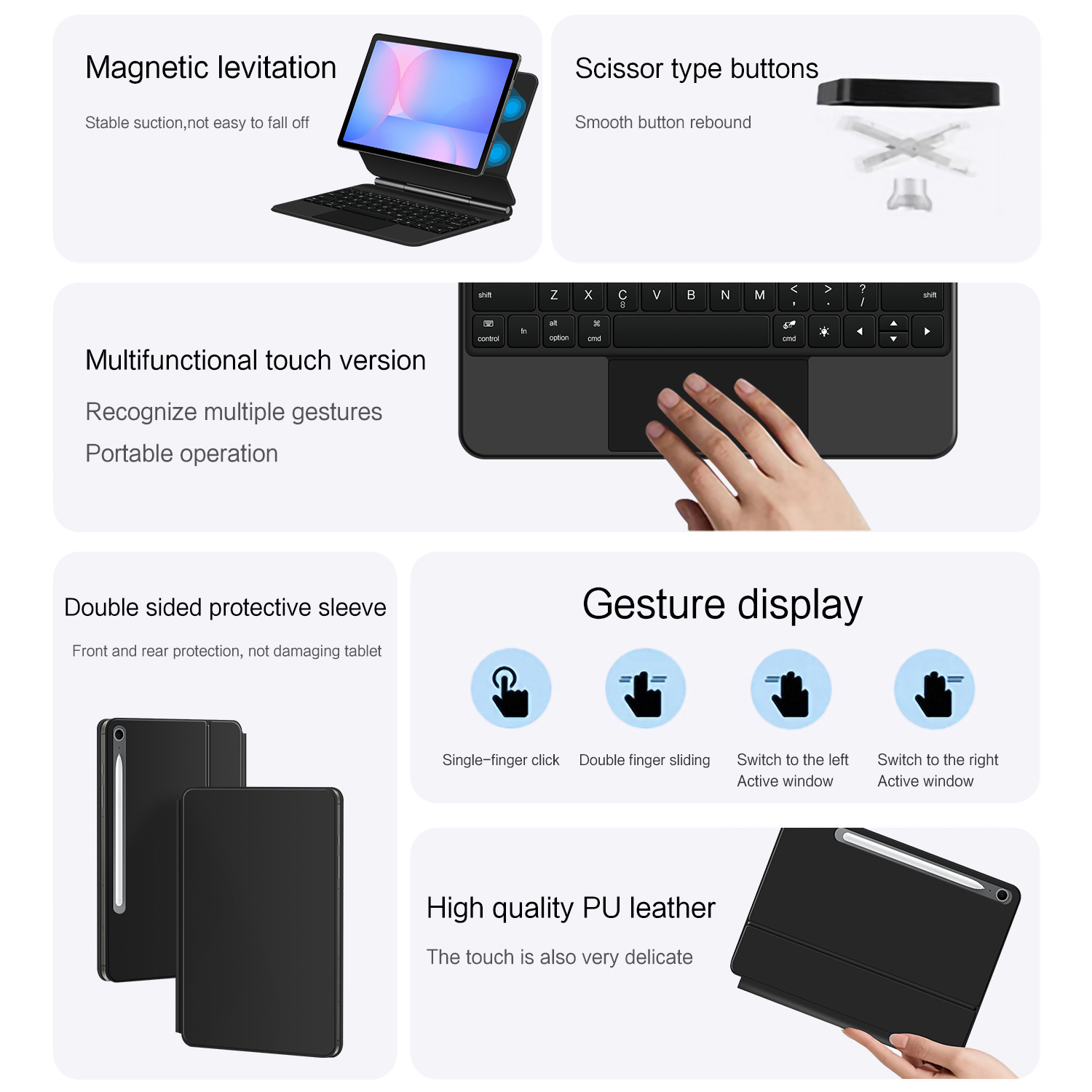 เมจิกคีย์บอร์ดสำหรับซัมซุง กาแ - Tablet Keyboard Case บทวิจารณ์และราคา