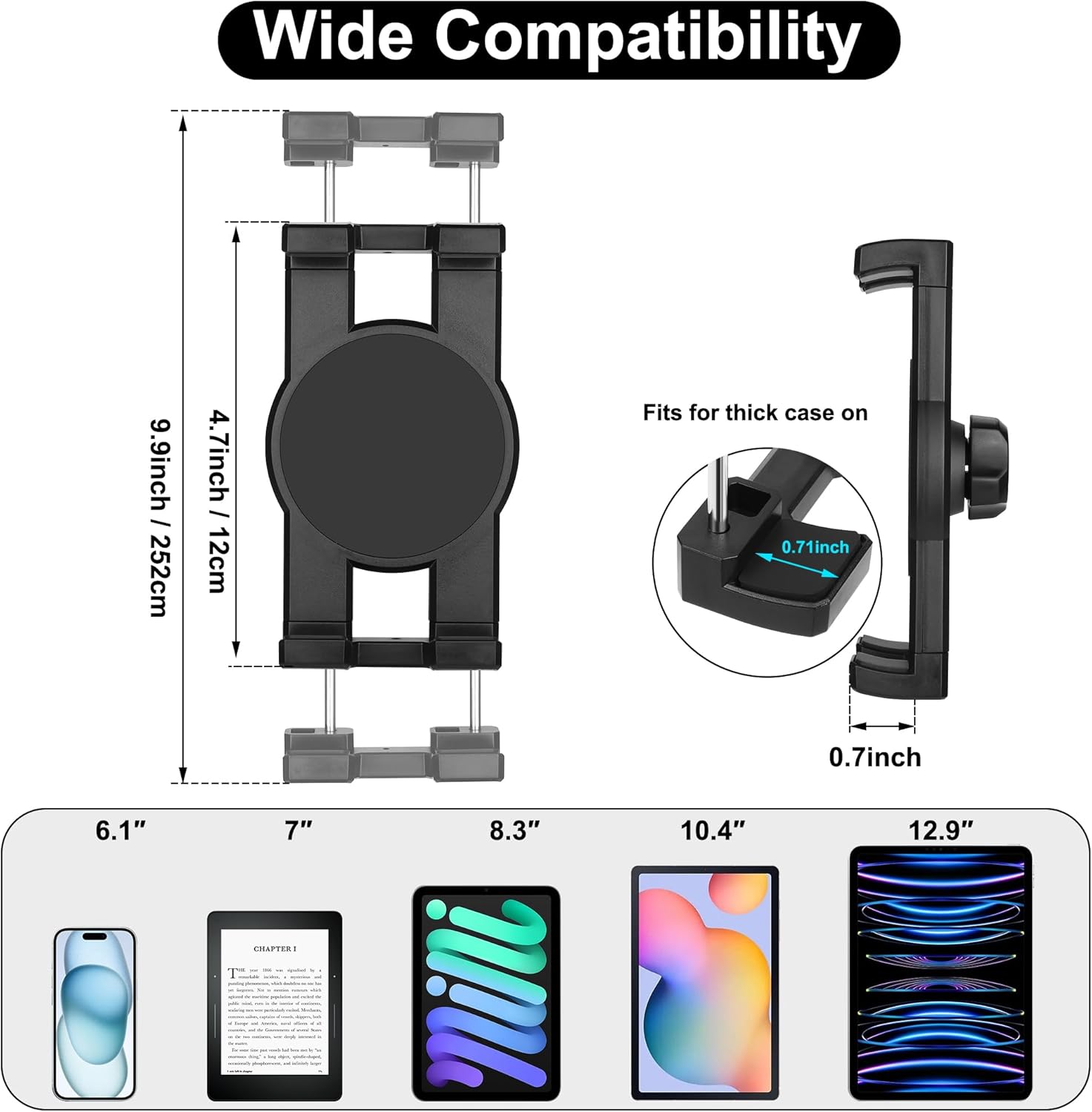 ที่ยึดแท็บเล็ตในรถยนต์แบบปรับไ - Tablet Accessories Must Have บทวิจารณ์และราคา