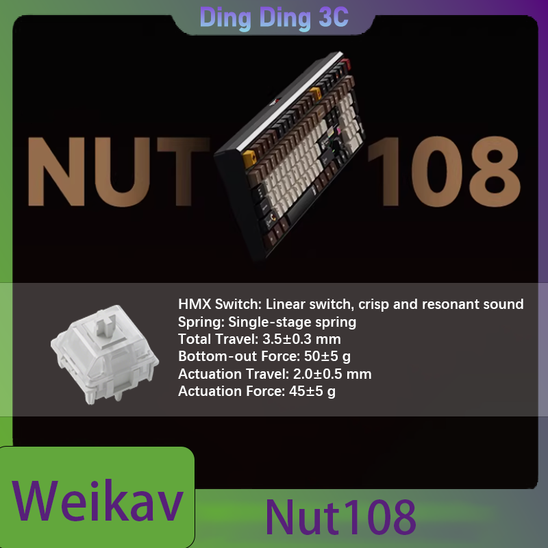 ชุดคีย์บอร์ดไร้สาย Weikav Nut1 - Tablet Accessories Uk บทวิจารณ์และราคา